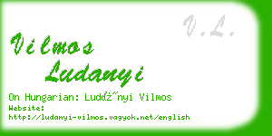 vilmos ludanyi business card